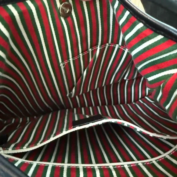 Gucci Black Monogram Shoulder Bag - Picture 3 of 4